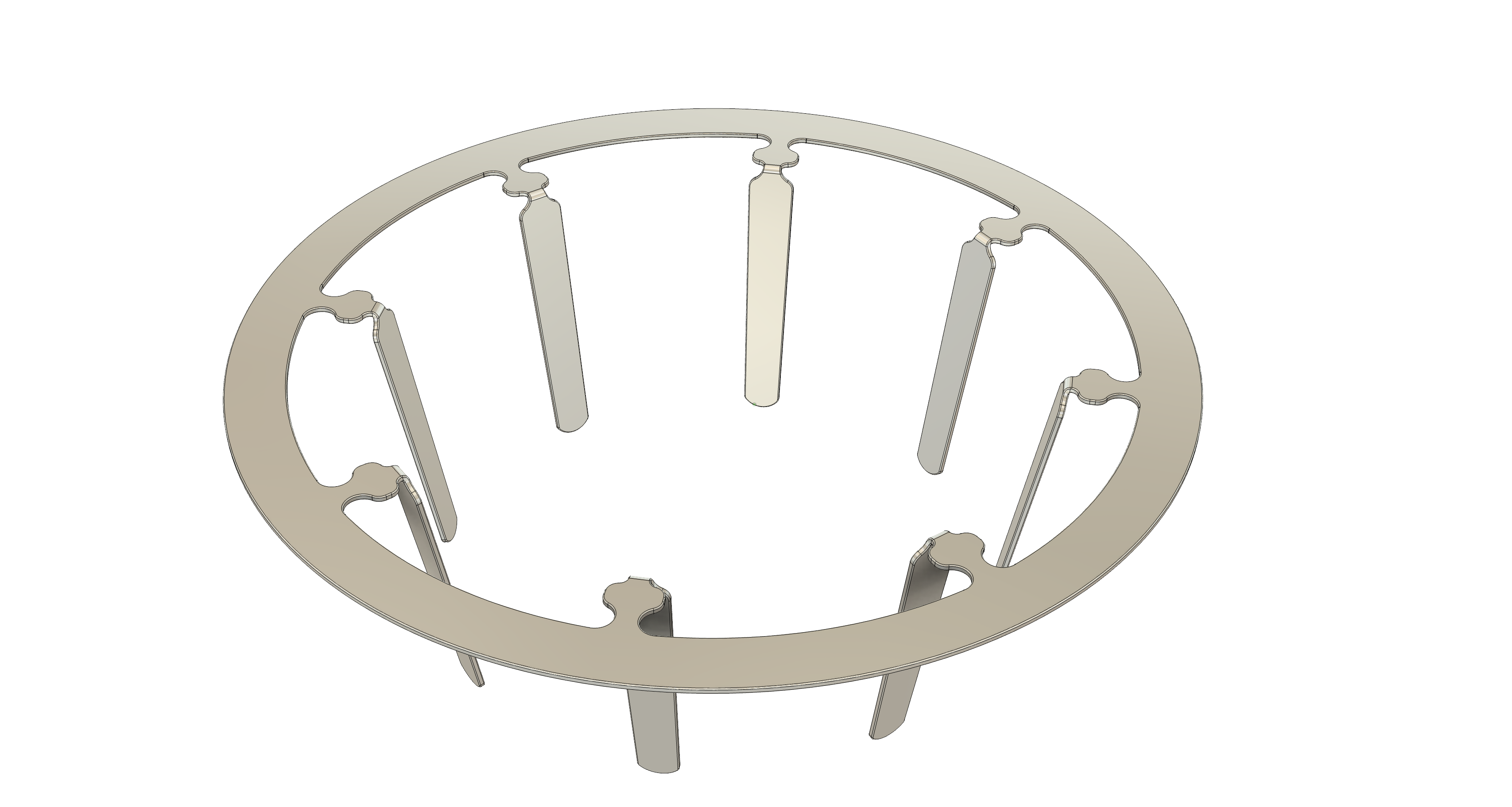 Coffee Cage with legs bent, ready for use