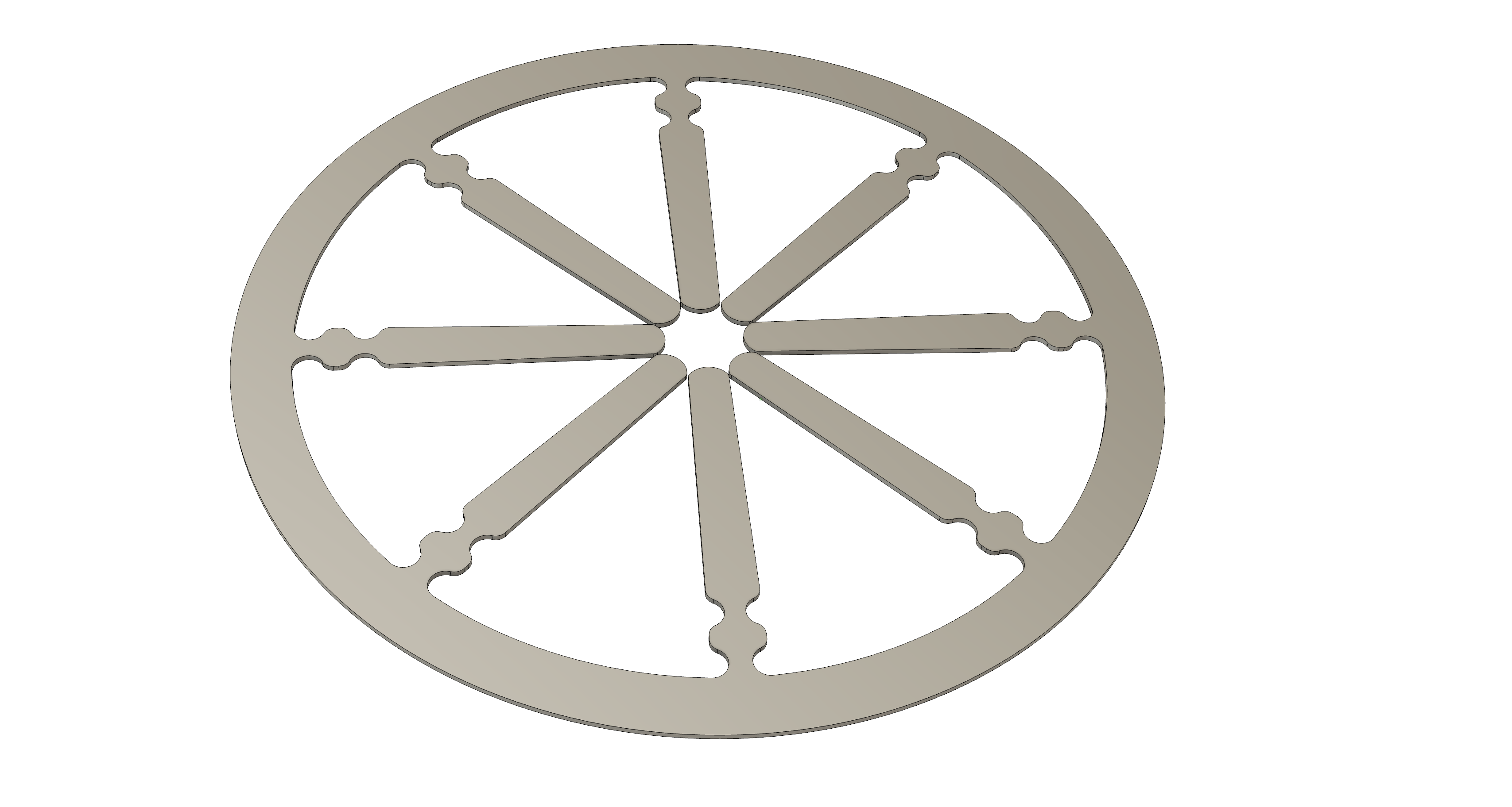 Coffee Cage flat view showing precision design